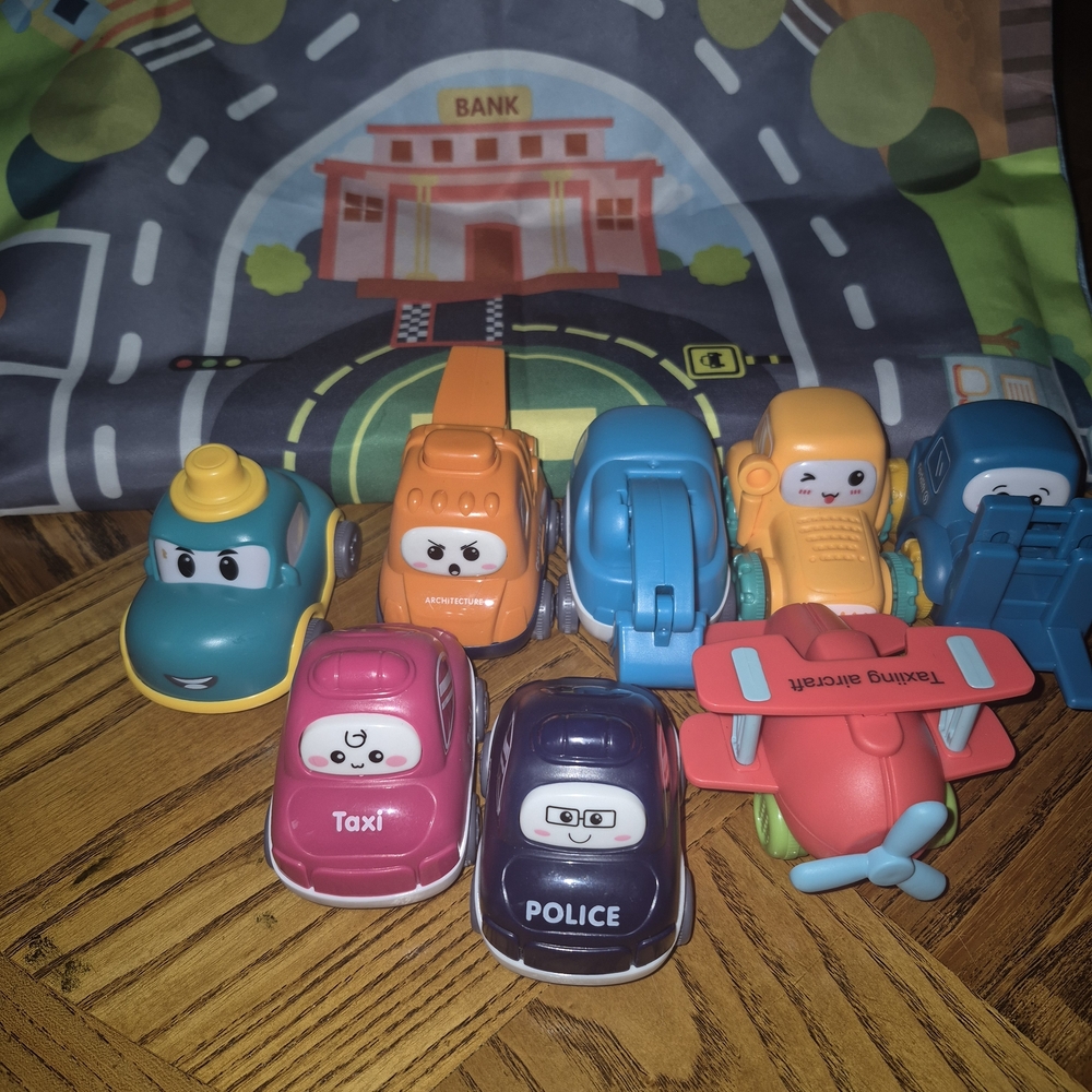 Colorful Toy Vehicle Set for Kids